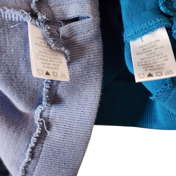 Denim&Co Women's 1X Sweatshirts Lot of 2 - Blue and Teal - Picture 9 of 9